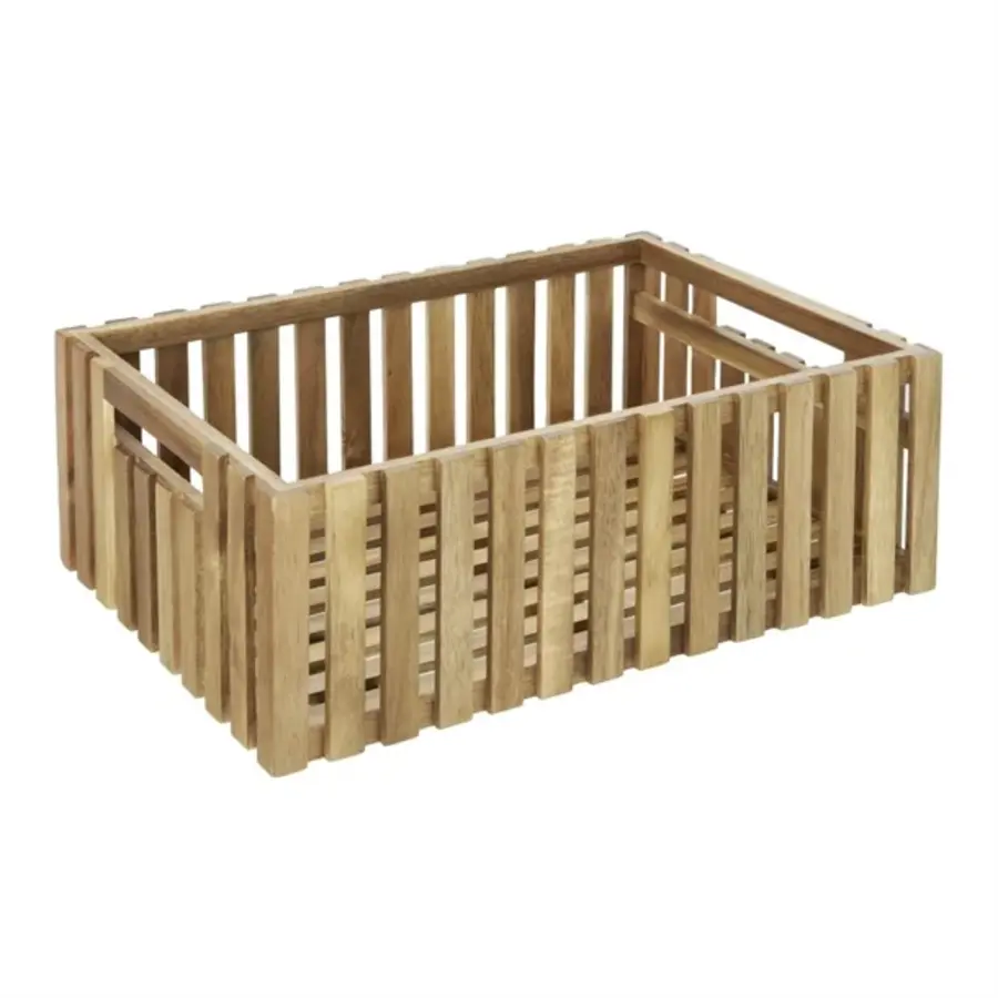Coffre de rangement en acacia | 356 x 255 x 120 mm