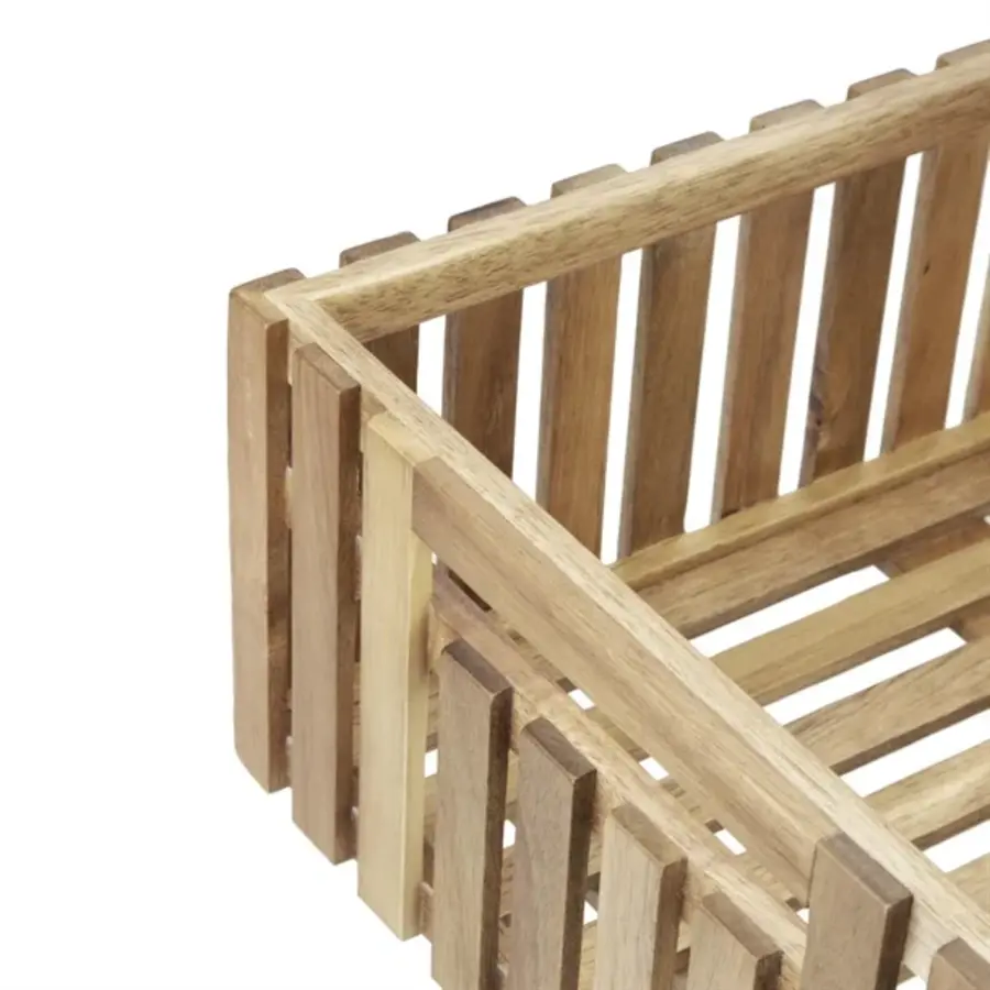 Coffre de rangement en acacia | 356 x 255 x 120 mm