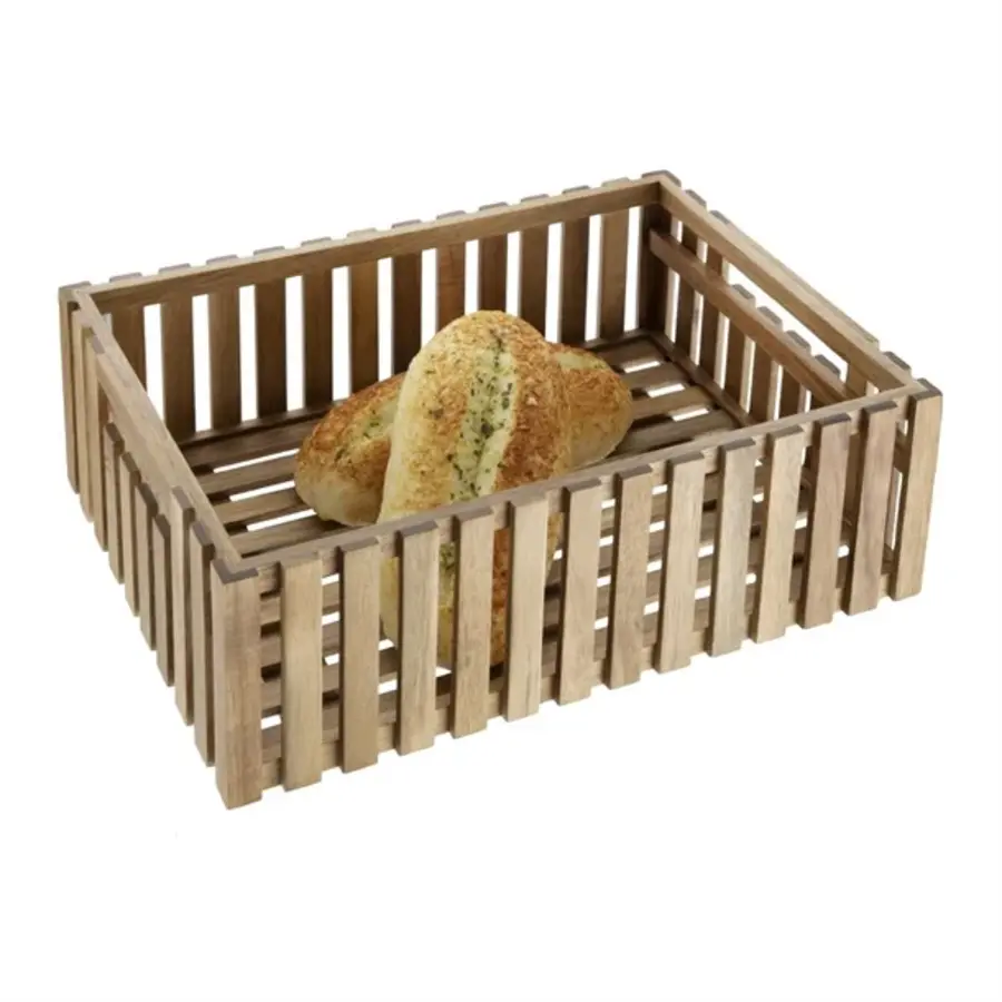 Coffre de rangement en acacia | 356 x 255 x 120 mm