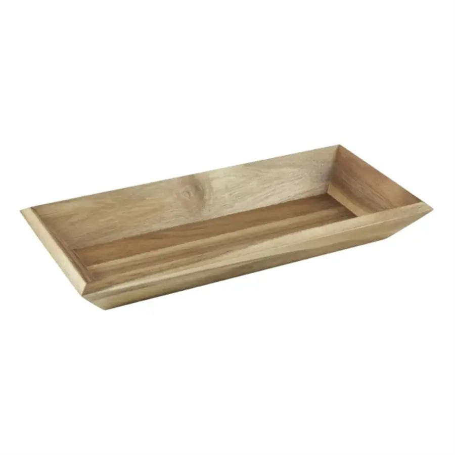 Olympia Acacia rectangular tray | 380x180x50mm