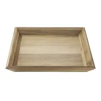 Olympia Acacia rectangular tray | 380x355x50mm