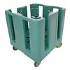 Cambro Compact Adjustable Dish Caddy | Slate Blue