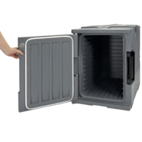 thermo-box 600 Frontladerbox | Schwarz | 46,5x61x63cm