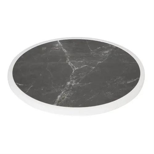  Bolero Plateau de table rond Bolero | fibre de verre effet granit foncé | 580 mm 