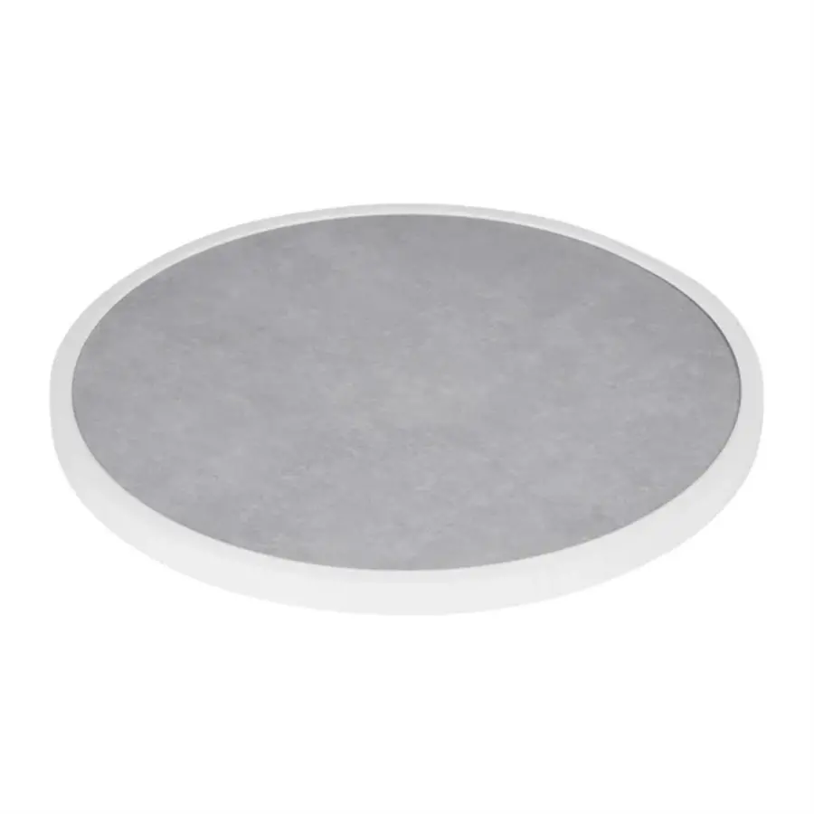 Bolero round table top | fibreglass | grey stone effect | 580 mm