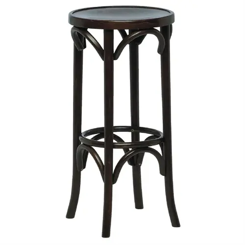  Fameg Bentwood | hoge barkruk walnoten zitting beukenhouten rugleuning 