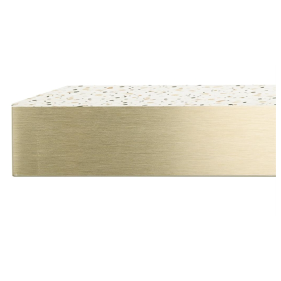 Plateau de table rectangulaire | Style terrazzo | 110(l) x 70(l) x 4,8(p)m