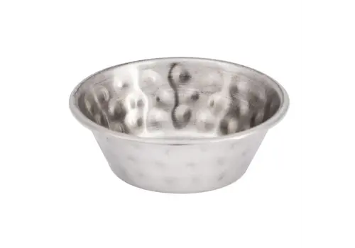  Olympia Olympia sauce cup hammered st/st | 45ml | (box 12) 