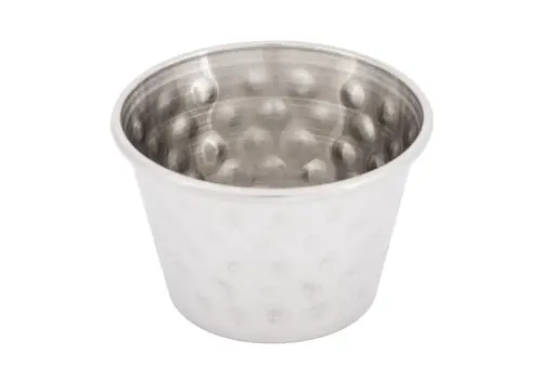  Olympia Olympia sauce cup hammered st/st | 70ml | (box 12) 