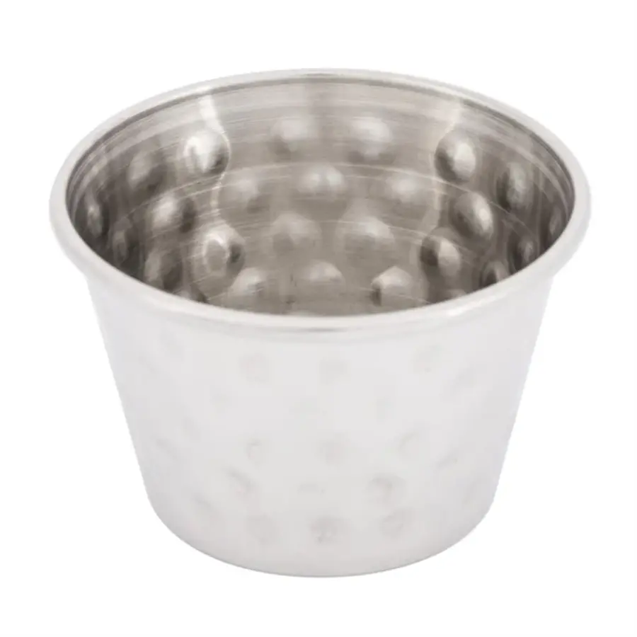 Olympia sauce cup hammered st/st | 70ml | (box 12)