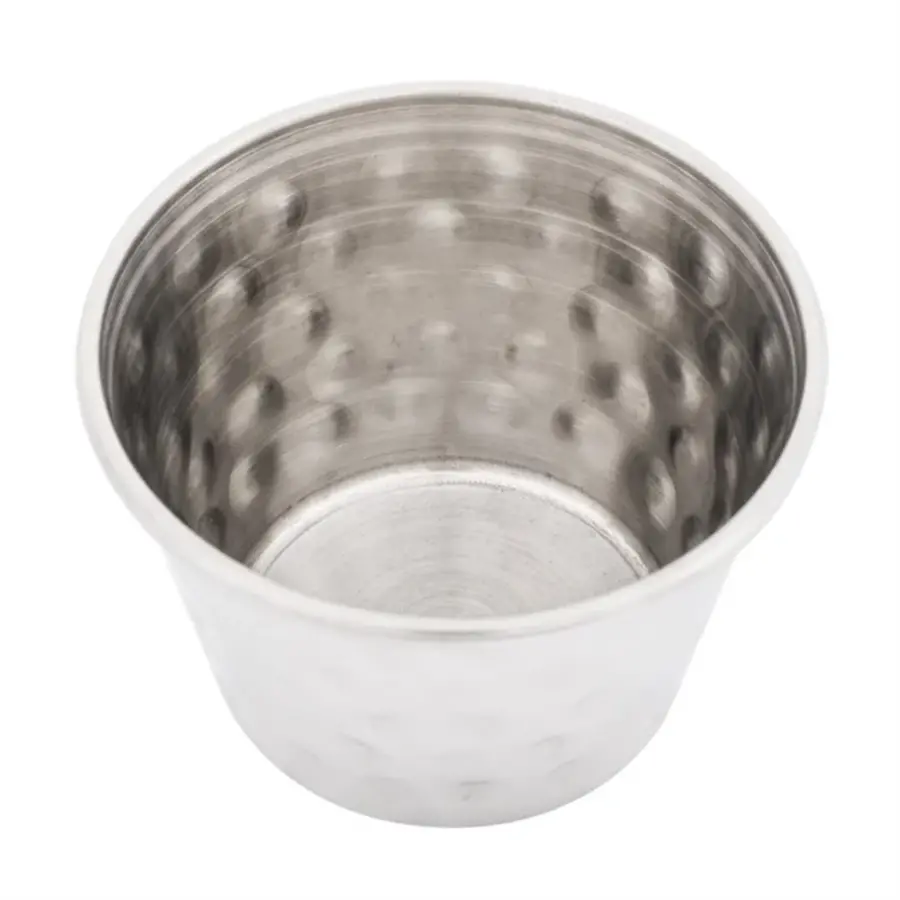 Olympia Soßenbecher gehämmert Edelstahl | 70 ml | (Feld 12)