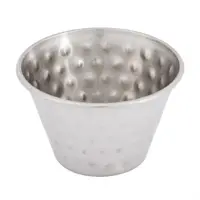 Olympia sauce cup hammered st/st |115ml | (box 12)