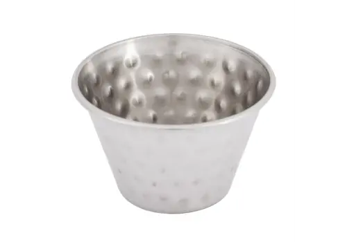  Olympia Olympia sauce cup hammered st/st | 115ml | (box 12) 