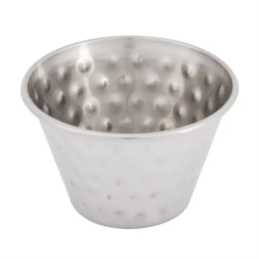 Olympia sauce cup hammered st/st |115ml | (box 12)