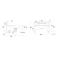 Fontaine à eau murale | rond | Acier inoxydable AISI 304