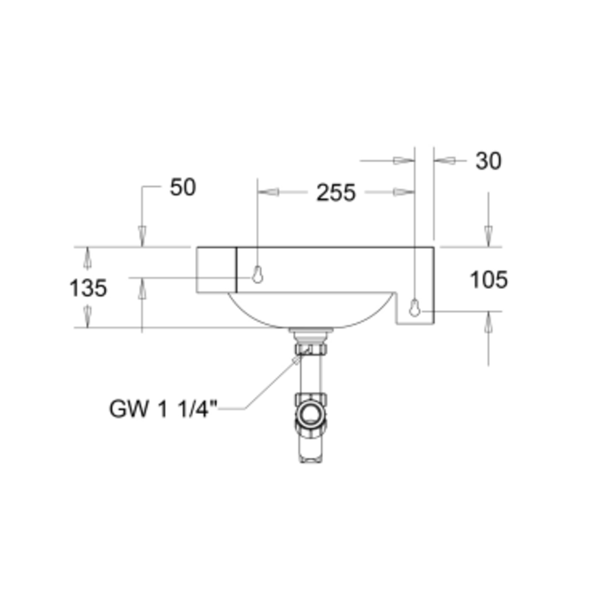 Lavabo d'angle | rond | acier inoxydable | 32x32x13,5 cm