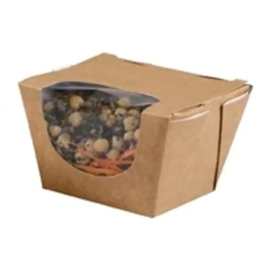 Kompostierbare Salatboxen aus Kraftpapier von Colpac Zest | 900ml | (250 Stück)