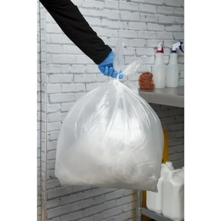 Jantex transparente Müllsäcke recycelt | 80 l | 10 kg | (200 Stück)