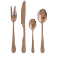 Blush dessert spoon copper | Stainless steel | (12 pieces)