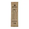 HorecaTraders eGreen individually wrapped 4-in-1 wooden cutlery set | (250 pieces)