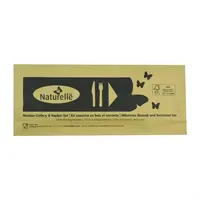 eGreen individually wrapped 3-in-1 wooden cutlery set | (250 pieces)