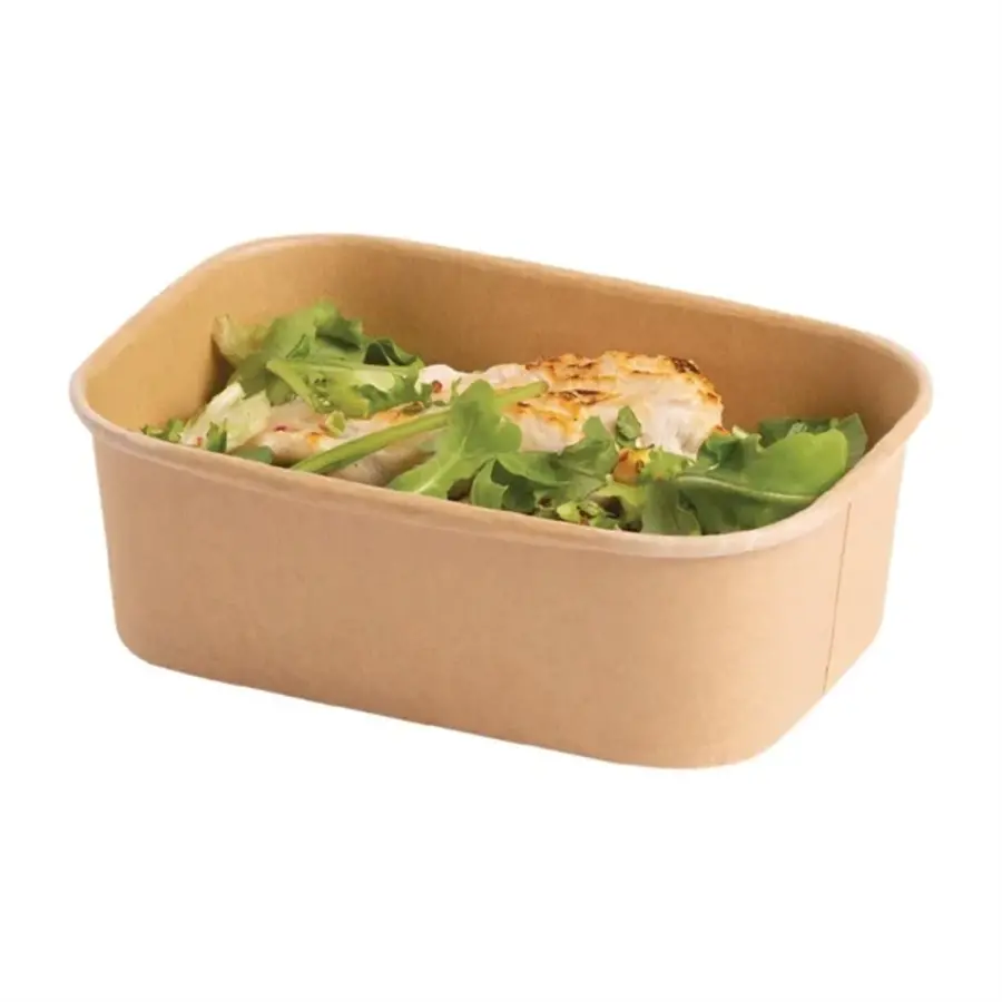 Boîtes alimentaires recyclables allant au micro-ondes Colpac Stagione | 750 ml | (300 pièces)