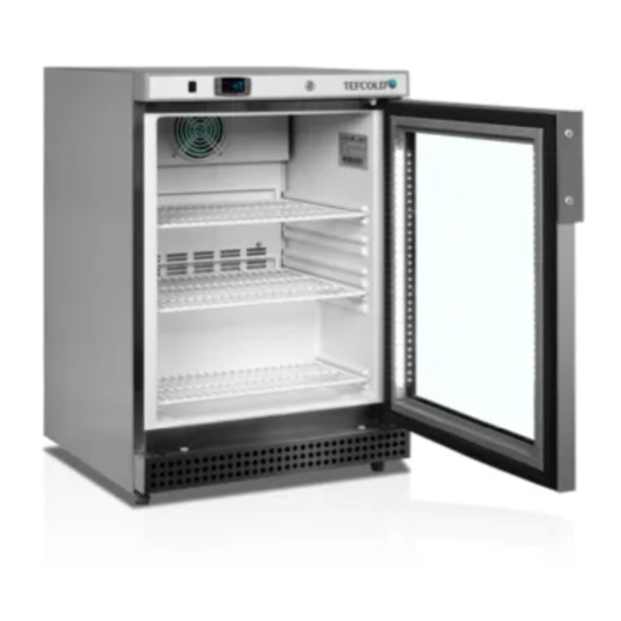 Tiefkühlschrank 60 Hz Edelstahl -24 bis -10 °C 600 x 585 x 855 mm