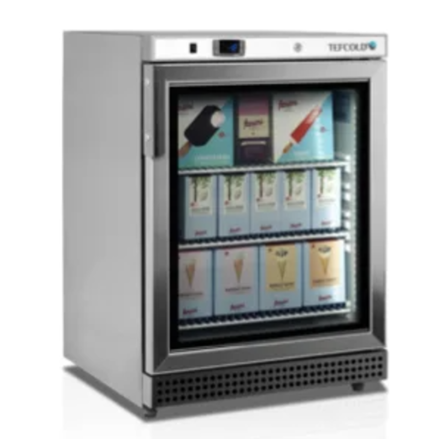 Tiefkühlschrank 60 Hz Edelstahl -24 bis -10 °C 600 x 585 x 855 mm