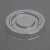HorecaTraders Couvercles en PET recyclables pour contenants de sauce bagasse | (1000 pièces)