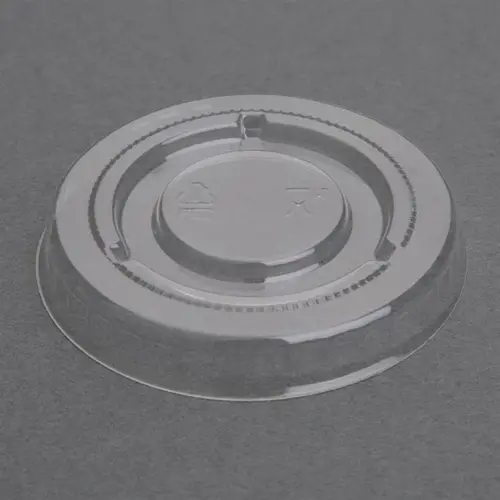  HorecaTraders Recyclable PET lids for bagasse sauce containers | (1000 pieces) 