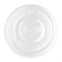 Couvercles en PET recyclables pour contenants de sauce bagasse | (1000 pièces)