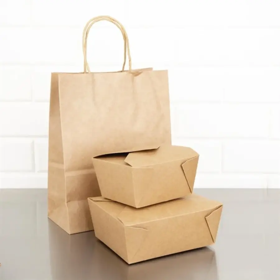 Recyclable cardboard food boxes | 112mm | (300 pieces)