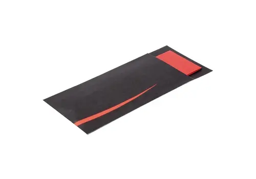  HorecaTraders Sac à couverts avec serviette Europochette Bari Rouge | (100 pièces) 