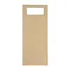 HorecaTraders Pochette à couverts Europochette marron avec serviette blanche | (500 pièces)