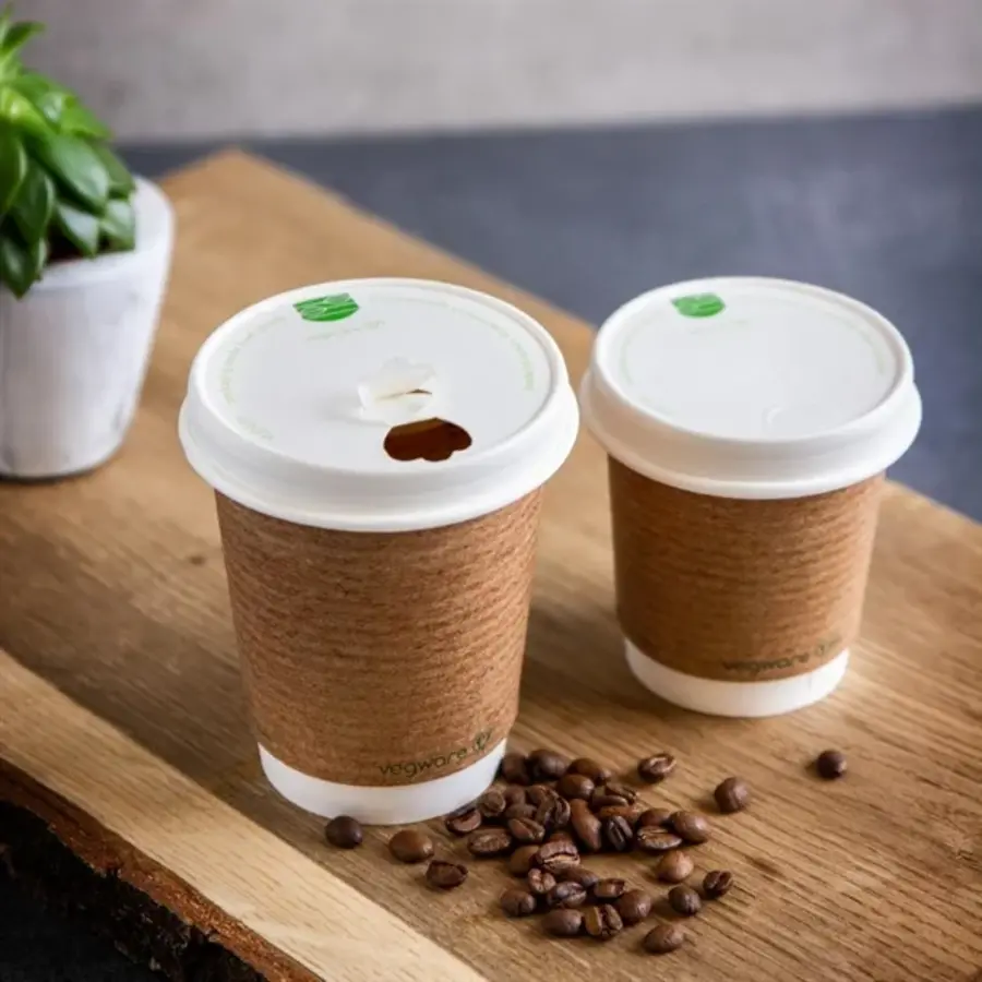 Kompostierbare Kaffeebecherdeckel der Serie 89 | (1000 Stück)