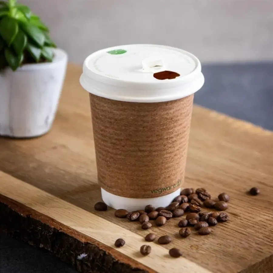 Kompostierbare Kaffeebecherdeckel der Serie 79 | (1000 Stück)