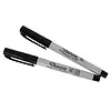 Sharp Sharpie Ultra Fine Permanentmarker | Schwarz | (2 Stück)