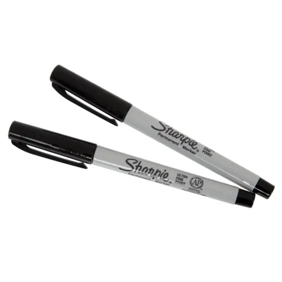 Sharpie Ultra Fine Permanentmarker | Schwarz | (2 Stück)