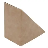 Boîtes à sandwich triangulaires recyclables en kraft Colpac avec fenêtre en PLA | (500 pièces)