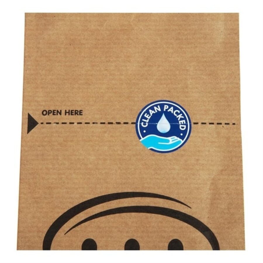 Besteckbeutel aus recycelbarem und verschließbarem Kraftpapier | (2000 Stück)