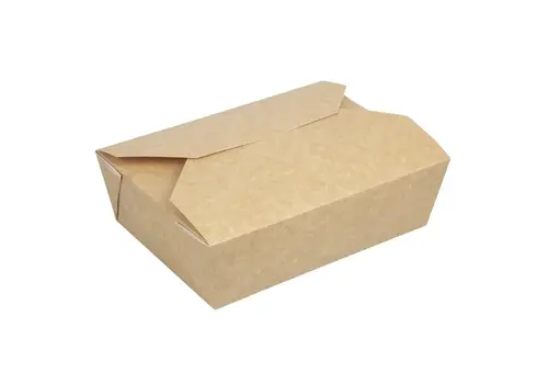  HorecaTraders Colpac Recyclable Kraft Microwave Safe Food Boxes | 1950ml | (200 Pack) 