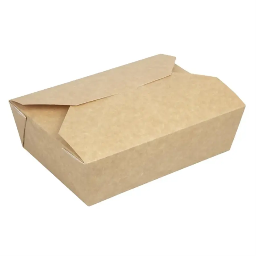 Recycelbare, mikrowellengeeignete Lebensmittelboxen aus Kraftpapier von Colpac | 1950 ml | (200 Stück)