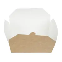 Boîtes alimentaires recyclables en papier kraft Colpac allant au micro-ondes | 1950 ml | (200 pièces)