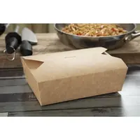 Recycelbare, mikrowellengeeignete Lebensmittelboxen aus Kraftpapier von Colpac | 1950 ml | (200 Stück)