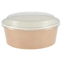 Colpac recyclable kraft salad bowls with lid large | 1300ml | (150 pieces)