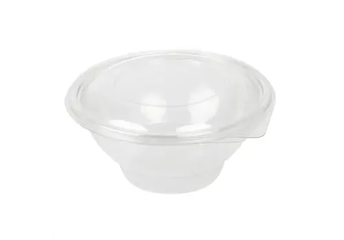  HorecaTraders Faerch Contour recycelbare Schüsseln mit Deckel | 1000ml | (200 Stück) 