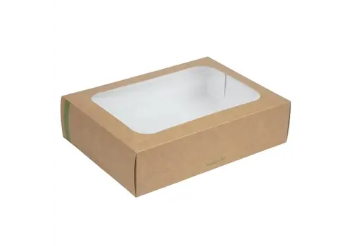  HorecaTraders Vegware composteerbare sandwichboxen | deksel medium  (50 stuks) 