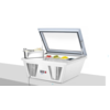 HorecaTraders Gefriervitrine für Speiseeis | Compact-Serie