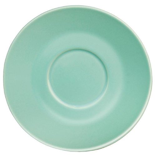  Olympia Turquoise cappuccino saucers (12 pieces) 
