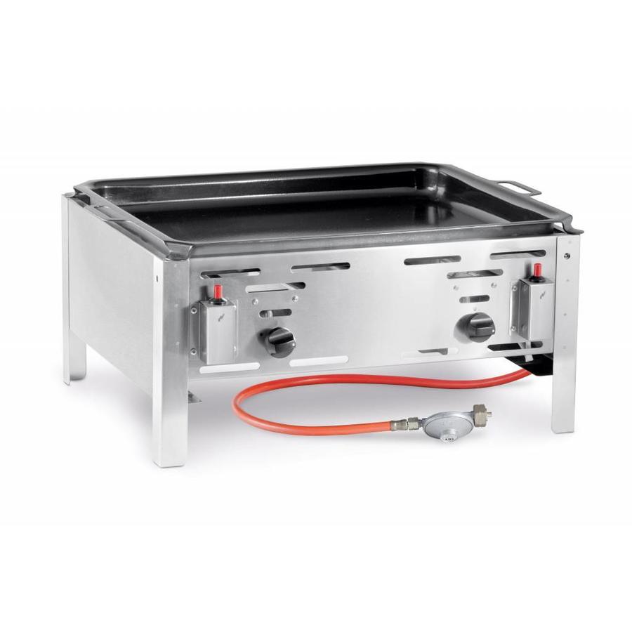 Barbecue à gaz avec rôtissoire